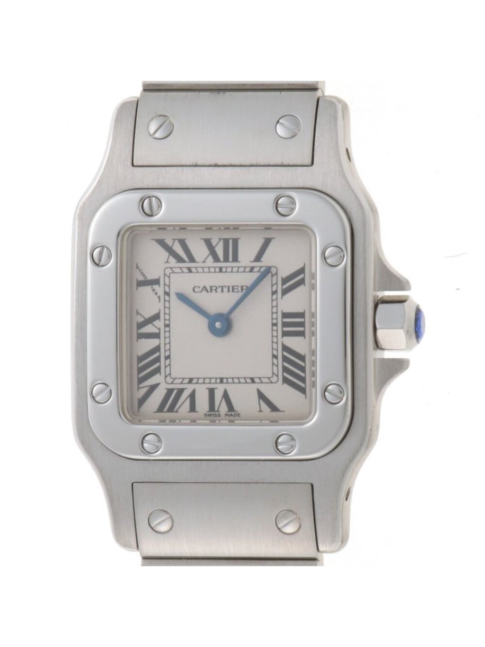 Cartier Santos Galbee SM Watch Steel Silver Dial Quartz